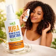 Finalizador Juba Blend De Óleos Vegetais 60ml Nutrição Brilho Cachos WidiCare