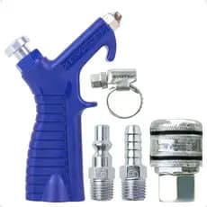 Kit Bico Passar Ar Profissional Com Engate Rápido e Conexões Para Compressor de Ar