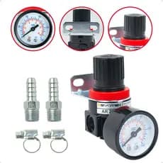 Regulador de Pressão Com Manômetro E Conexões Para Compressor de Ar
