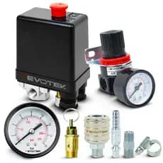 Pressostato Com Regulador de Pressão e Acessórios Para Compressor