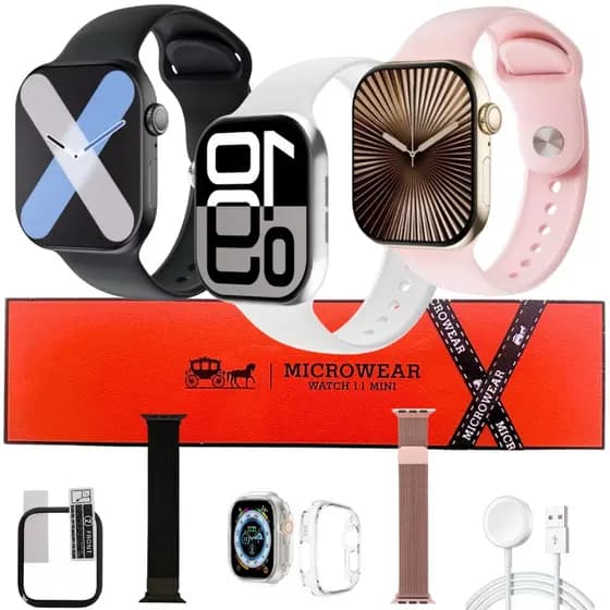 Relógio Smartwatch W11 Mini Série 11 Chatgpt Lançamento 2026 Responde mensagem Feminino e Masculino