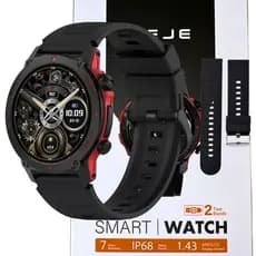 Relógio Smart Watch Peje ZW13 AMD Redondo Masculino Tela 1.43 Monitores Atividades Fisicas 120 Modos