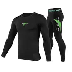 Conjunto Roupa De Compressão Segunda Pele Térmica Com Proteção UV