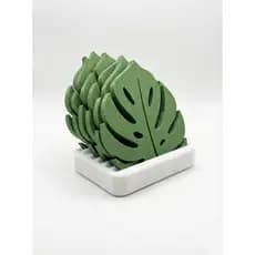 Porta copos Folha Monstera(Costela-de-adão)