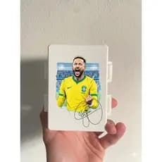 Caixa para Figurinhas Jogadores - Porta figurinhas - Copa do Mundo Personalizado Jogadores