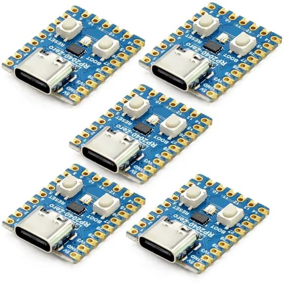 Rp2040 Zero Placa Desenvolvimento Raspberry Pi Pico Python - 5 unidades