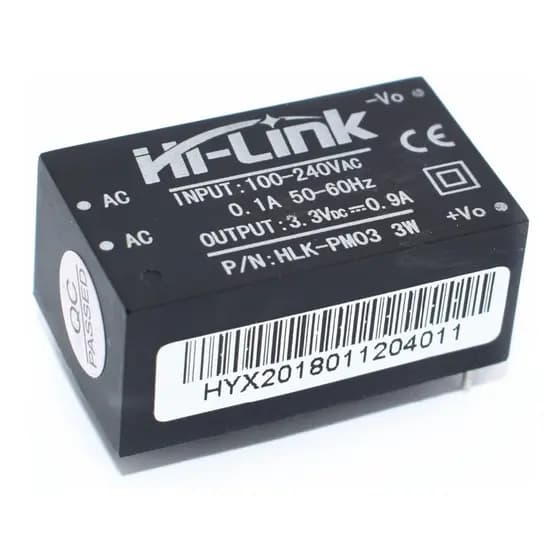 Mini Fonte 3.3 V Encapsulada Hi-link 100~240vac 3w Esp 32