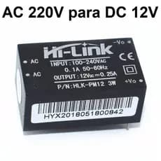 Mini Fonte 12 V Encapsulada Hi-link 100~240vac 3w