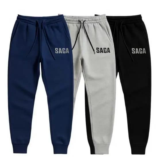 kit 2 Calças Saga Moletom Masculina Algodão Treino Confortável Oferta Relâmpago top premium