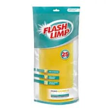 Pano Perfex multiuso  Rolo com 25un Amarelo Flash Limp