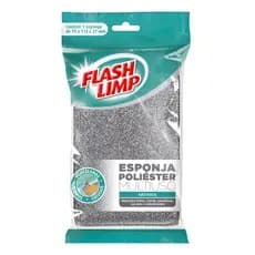 Esponja para lavar loucas Multiuso Poliéster  limpa sem riscar Flash Limp