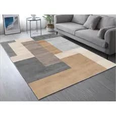 Tapete Sala 2,00 X 1,40 metros Promoção Sala Quarto Escritório Antiderrapante geométrico elegante