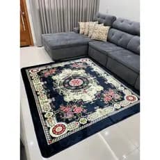 Tapete sala antiderrapante veludo estampado indiano 3d 200x240  promoção Oferta