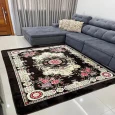 tapete sala grande antiderrapante 200x2,40 indiano aveludado promoção