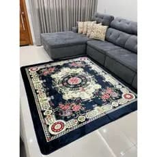 Tapete Sala Veludo Estampado Tipo Indiano 200x2,40 Promoção