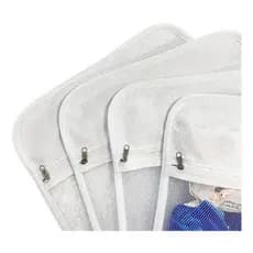6 Saquinho Maternidade C/zíper Organizador Viagem Mala Bebê 35x30 MALA/VIAGEM/ROUPA SECA/ROUPA LIMPA