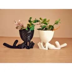 Kit 2 vasos para suculentas vaso para plantas artificiais