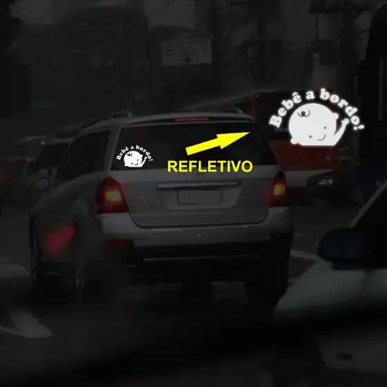 adesivo bebê a bordo para vidro ou lata do carro