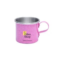 Canecas Coloridas Xícaras Retrô Em Alumínio Café Chá 150ml