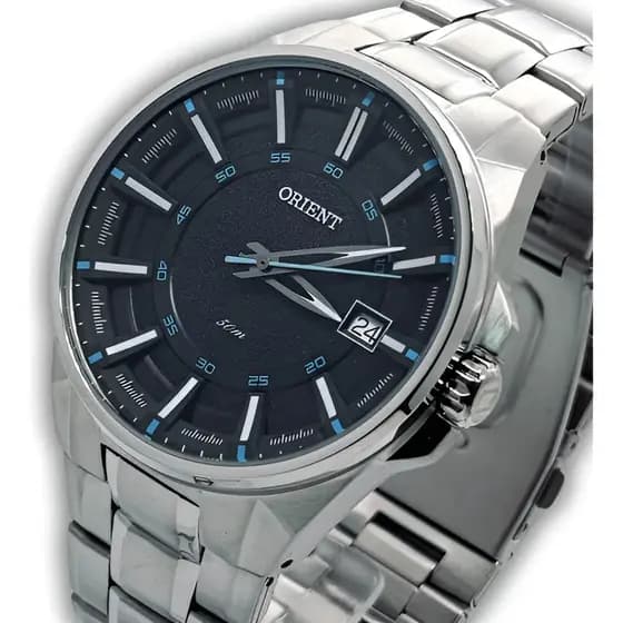 Relógio Orient Masculino Prata Original À Prova D'água Novo MBSS1313PASX