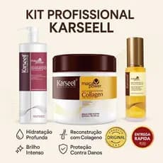 KIT KARSEELL SHAMPOO+ÓLEO+MÁSCARA