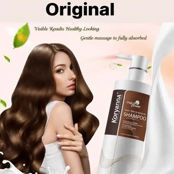 Shampoo Koryanna 500 ml Original Limpa o cabelo e reabasteça a umidade do cabelo Frete Gratis