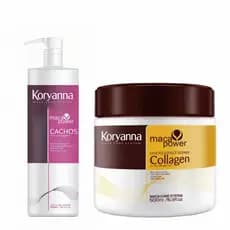 Kit Koryanna Ativador Cachos Máscara Capilar Definição Intensa Hidratação Controle Frizz Envio Imediato