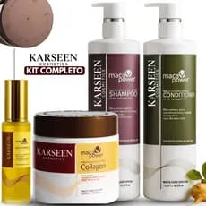 Kit 4 shampoo1 litro+ condicionador 1 litro+ mascara 500 gramas+oleo50ml Frete Gratis