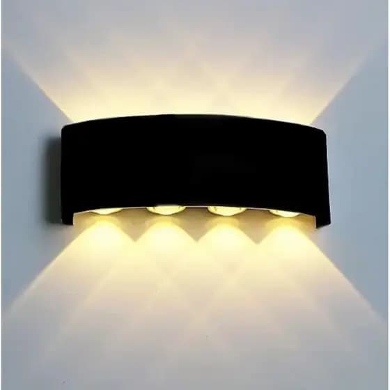 Arandela de Led 8W luz amarela iluminação decoração bonita