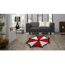 Tapete Umbrella Corporation Grande 1,20 m x 1,20 m - Decoração Gamer e Geek para Fãs de Animes