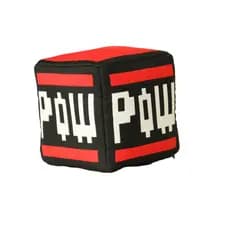 Almofada Cubo Vermelho Pow Super Mario Bros
