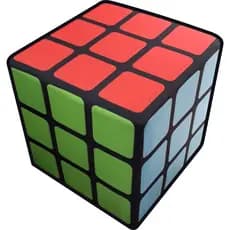 Pufe Cubo Mágico Montado Decoração Geek Presente - Para Sala - Quarto