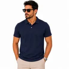 Camisa Polo  Masculina Uniforme Lisa Algodão Piquet Pronta Entrega