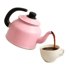 Chaleira de Alumínio p/ Cantinho do Café Chaleira 1,2L Fervedor Grande de Chá e Café Vai no Fogo