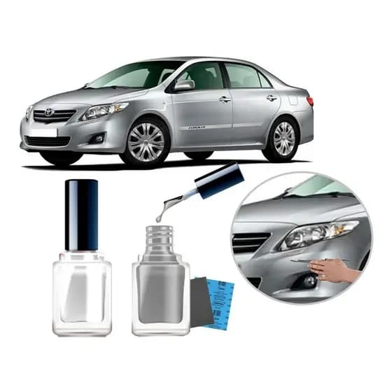Tinta Tira Risco Automotivo Cor Carro Toyota Corolla 2008 2009 2010 2011 2012 2013 2014 Prata Super Nova