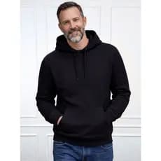 Blusa Moletom Masculino Canguru Liso Flanelado Com Capuz Casaco Inverno Frio Forrado