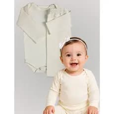 Conjunto Bodie e Calça Térmico Bebê Menina Menino Quentinho Elasticidade Inverno Frio Peluciado
