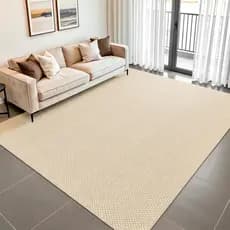 Tapete Sala Sisal Antiderrapante 2,00x3,00 Grande Rústico Decorativo Artesanal de Tear Areia Bege