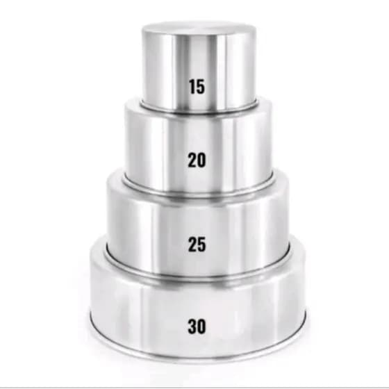 4 Formas Assadeiras Redonda 1kg, 2kg, 3kg e 4 kg Alumínio