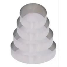 Formas Redondas Naked Cake 4 Peças 10/15/20/25 X 3cm Altura