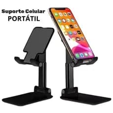 Suporte De Celular e Tablet Portátil Pequeno ajustável de Mesa ergonômico