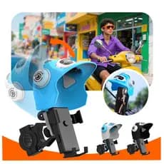 Suporte de Celular para Moto e Bicicleta com Proteção Antivibração Navegação GPS