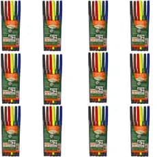Kit Com 12 Estojos De Canetinha Hidrográfica 6 Cores LeoeLeo