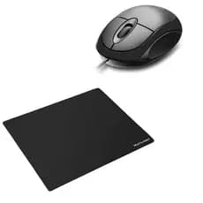 Kit Mouse Basico Com Fio Usb Qualidade Multilaser com Mousepad