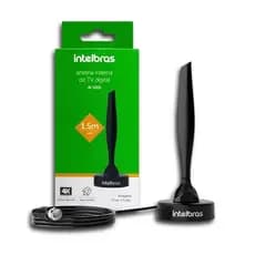 Antena Interna De Tv UHF HDTV 4k Intelbras AI 1015 Preto