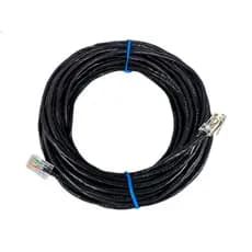 Cabo Rede Cat5e Preto 50m Metro Internet Net Lan Utp Montado