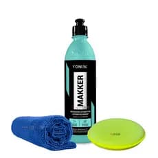 Makker 500ml Maquiador Automotivo Cera Remove Risco Removedora Arranhao Esconde Camufla riscos Tira Mancha Pintura Automotiva Protecao Tinta Selante