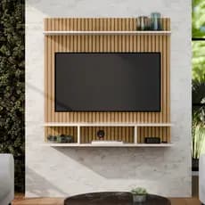 Prateleira Para Tv Quarto Sala Painel Até 32 Polegadas Ripado Promoção