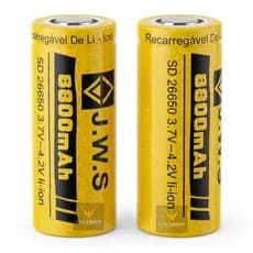 2 Bateria 26650 3,7v 8.800mah JWS Original Para Lanternas e Equipamentos
