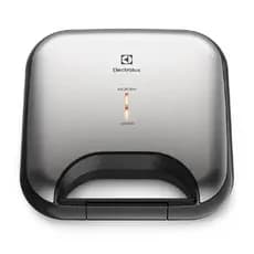 Sanduicheira Electrolux 110V 750W Inox Escovado Antiaderente Aquecimento Rápido Lanches